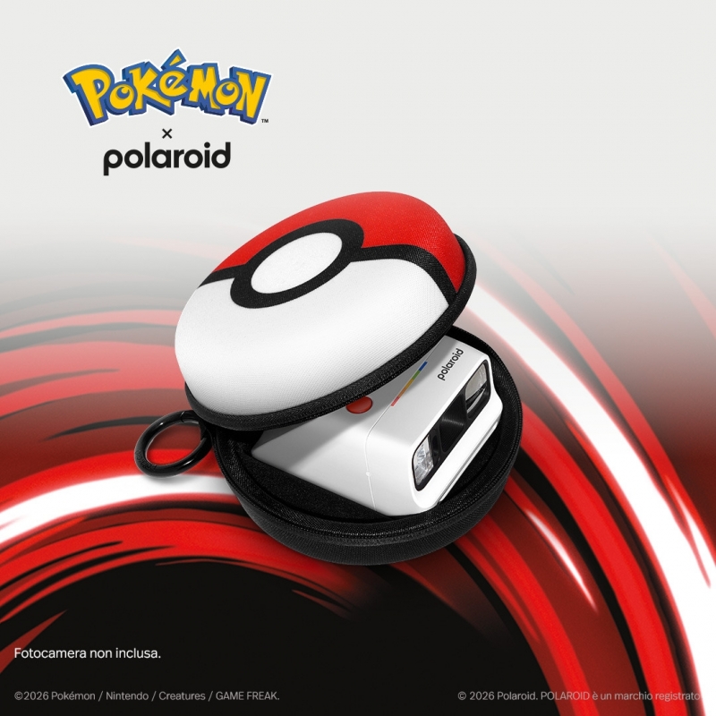 Polaroid Go Pokémon Case Custodia rigida Bianco, Nero, Rosso