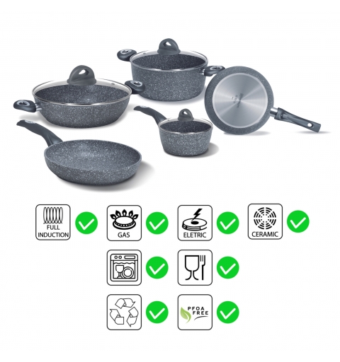 Aeternum AP000158 ensemble de casserole et poêle 8 pièce(s)