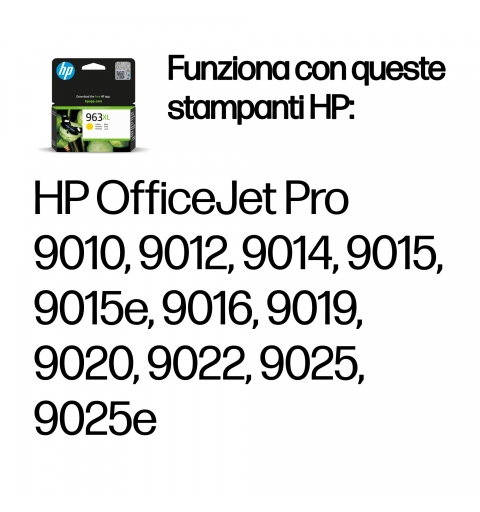 HP Cartucho de tinta Original 963XL amarillo de alta capacidad