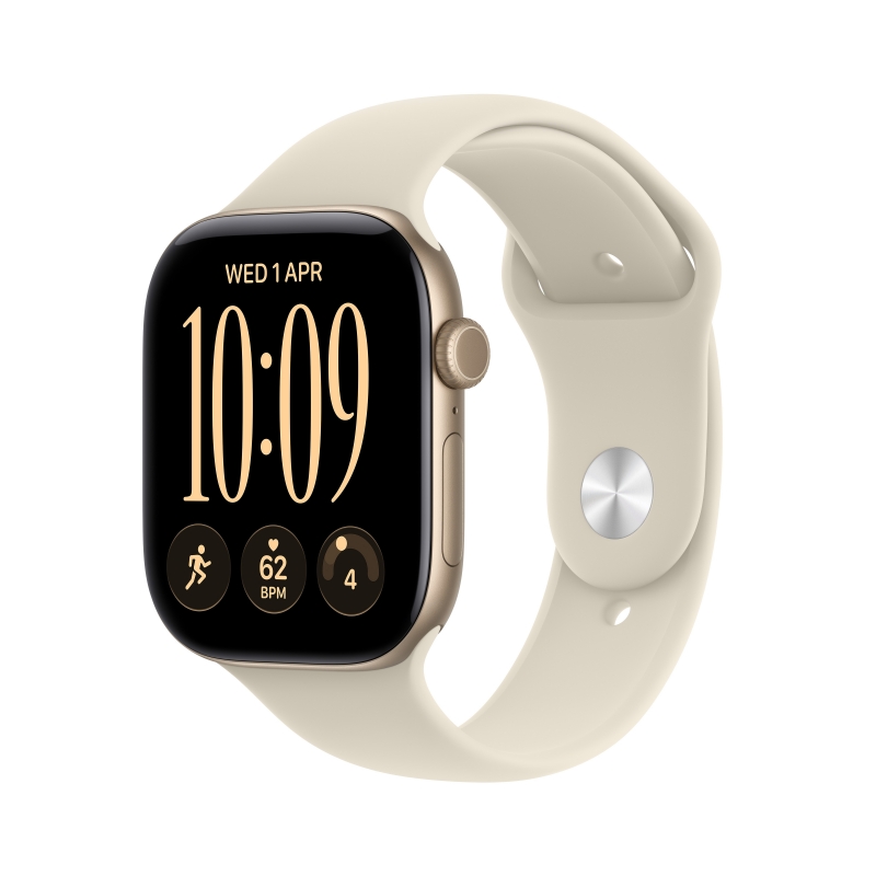 Apple Watch Series 12 OLED 42 mm Numérique 374 x 446 pixels Écran tactile Or Wifi GPS (satellite)