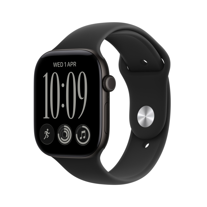 Apple Watch Series 12 OLED 42 mm Numérique 374 x 446 pixels Écran tactile Noir Wifi GPS (satellite)