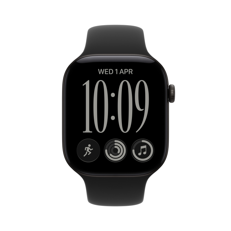 Apple Watch Series 12 OLED 42 mm Numérique 374 x 446 pixels Écran tactile Noir Wifi GPS (satellite)