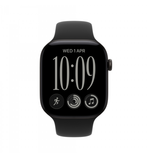 Apple Watch Series 12 OLED 42 mm Digital 374 x 446 Pixel Touchscreen Schwarz WLAN GPS