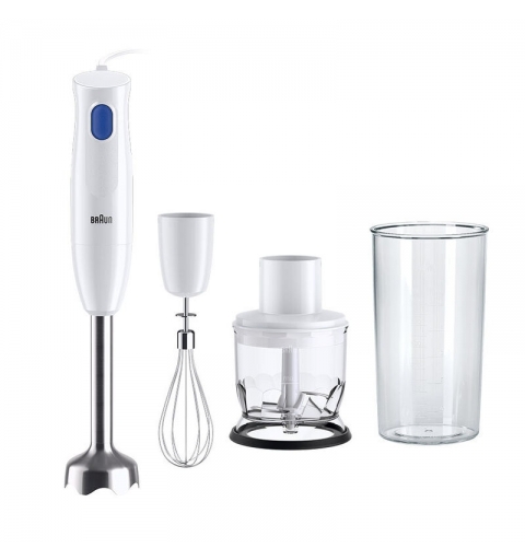 Braun MultiQuick 1 MQ10.202M WH 0,6 L Batidora de inmersión 450 W Acero inoxidable, Blanco