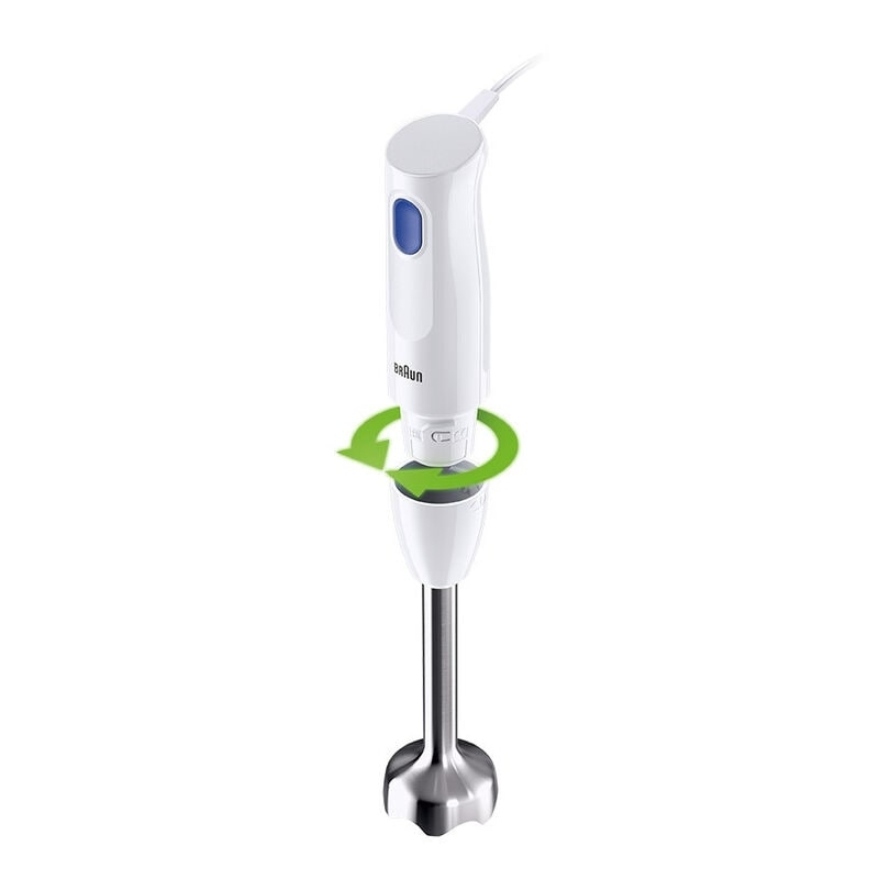Braun MultiQuick 1 MQ10.202M WH 0,6 L Batidora de inmersión 450 W Acero inoxidable, Blanco