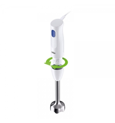 Braun MultiQuick 1 MQ10.202M WH 0,6 L Batidora de inmersión 450 W Acero inoxidable, Blanco