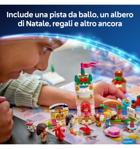 LEGO Disney Princess | 43298 Calendario dell'Avvento 2026, Giochi per Bambine da 5+ per Countdown di Natale con 24 Sorprese