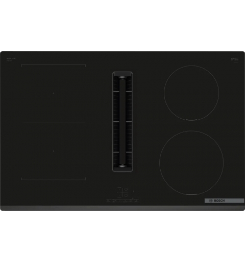 Bosch Serie 4 PVS831B16E Piano con cappa integrata 80 cm CombInduction Nero Classe B
