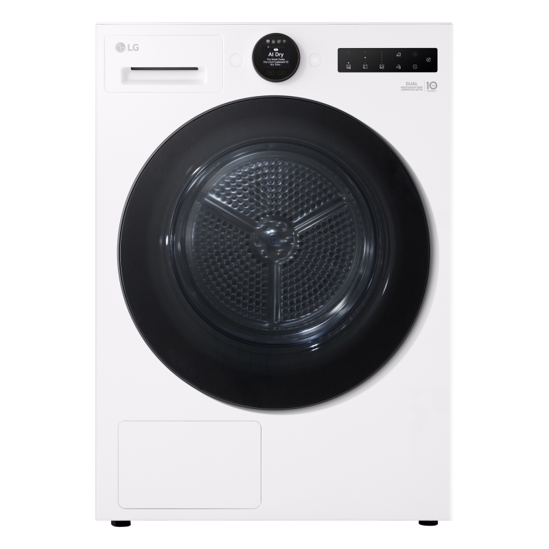 LG RHX7009TLB tumble dryer Freestanding Front-load 9 kg White