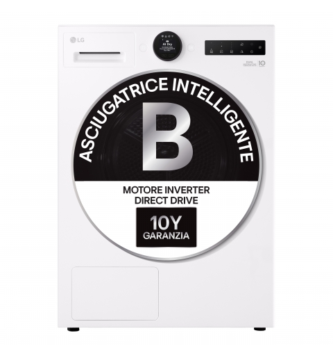LG RHX7009TLB secadora Independiente Carga frontal 9 kg Blanco
