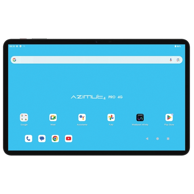 Mediacom SmartPad Smart Pad Azimut 4 Pro 4G Spreadtrum LTE-FDD 128 GB 30,4 cm (12") 8 GB Android 14 Gris