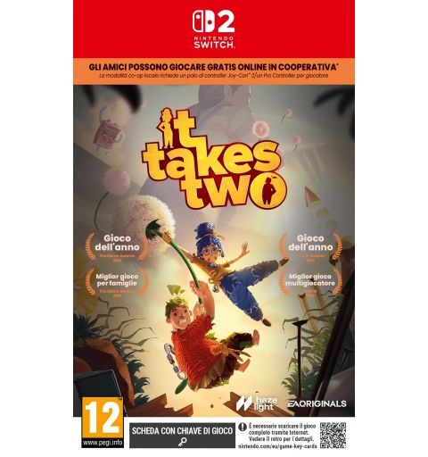 Electronic Arts It Takes Two (game Key Card) NSW2 Standard Japonais, Français, Allemand, Italien, Coréen, Russe, Chinois