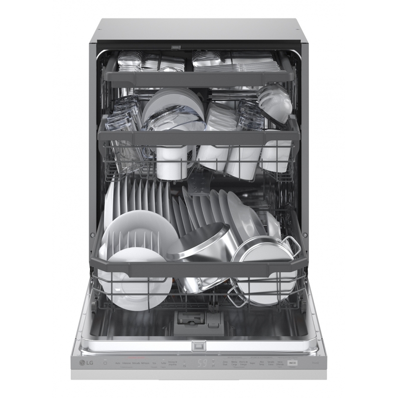 LG QuadWash DB375TXSW Lavastoviglie a scomparsa totale Classe A 14 coperti Vapore Wi-Fi