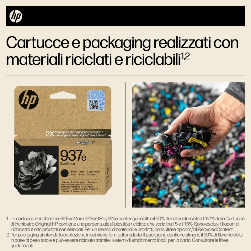 HP 937e EvoMore Black Original Ink Cartridge