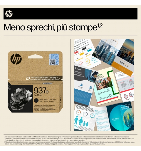 HP 937e EvoMore Black Original Ink Cartridge