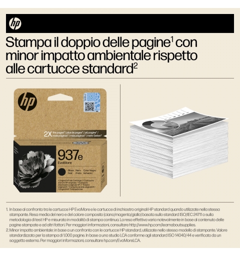 HP Cartucho de Tinta Original EvoMore 937e negra
