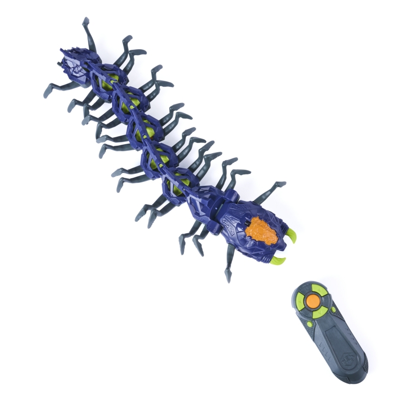 HEX BOTS Explodapede Robot Centopiedi Telecomandato, Giocattoli Robot con Occhi Luminosi, Giocattoli Scherzo per Bambini dai 4