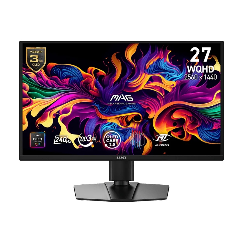 MSI MAG 272QP QD-OLED X24 pantalla para PC 67,3 cm (26.5") 2560 x 1440 Pixeles Wide Quad HD Negro
