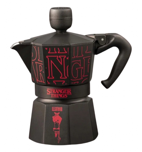 Bialetti Stranger Things Cafetera italiana Negro, Rojo