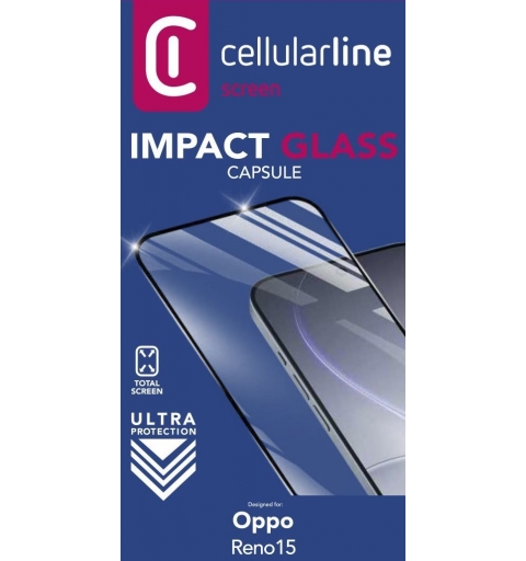 Cellularline Impact Glass Capsule - Oppo Reno 15