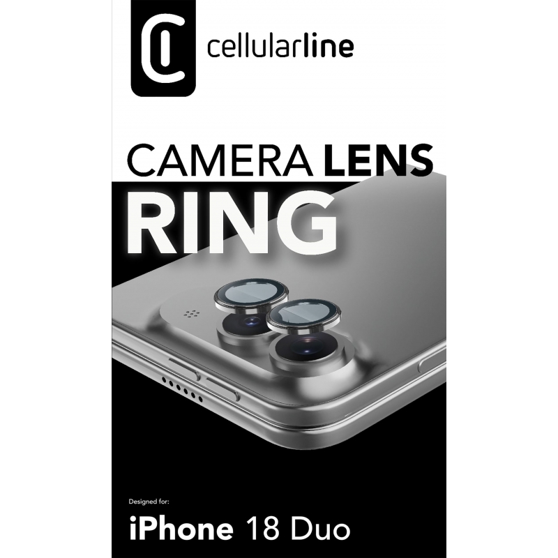 Cellularline CAMERA LENS RING - IPHONE 18 DUO