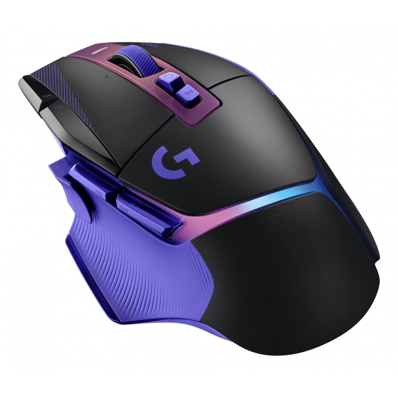 Logitech G G502 X PLUS ratón Juego Mano derecha RF Wireless + USB Type-C Óptico 44000 DPI