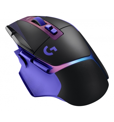 Logitech G G502 X PLUS mouse Gaming Mano destra RF Wireless + USB Type-C Ottico 44000 DPI