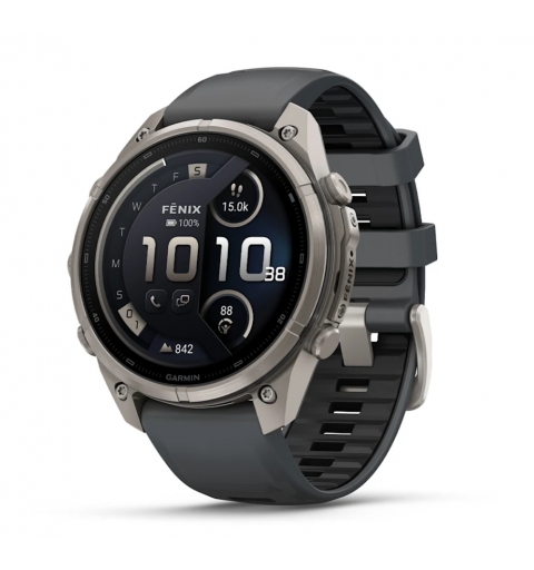 Garmin fēnix 9 Pro 3.56 cm (1.4") AMOLED 47 mm Digital 454 x 454 pixels Touchscreen 4G Titanium Wi-Fi GPS (satellite)