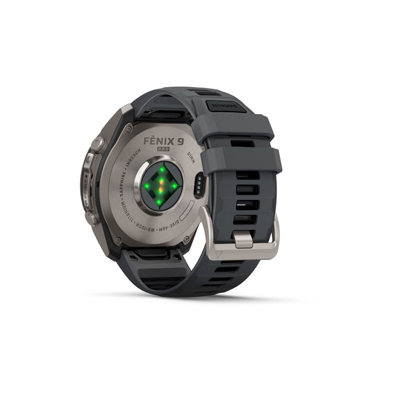 Garmin fēnix 9 Pro 3,56 cm (1.4") AMOLED 47 mm Numérique 454 x 454 pixels Écran tactile 4G Titane Wifi GPS (satellite)