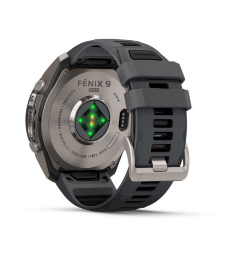 Garmin fēnix 9 Pro 3,56 cm (1.4") AMOLED 47 mm Numérique 454 x 454 pixels Écran tactile 4G Titane Wifi GPS (satellite)