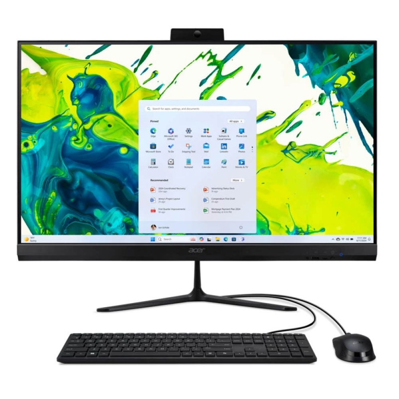 Acer Aspire C27-2G AMD Ryzen™ 5 7430U 68,6 cm (27") 1920 x 1080 pixels PC All-in-One 8 Go DDR4-SDRAM 512 Go SSD Windows 11 Home