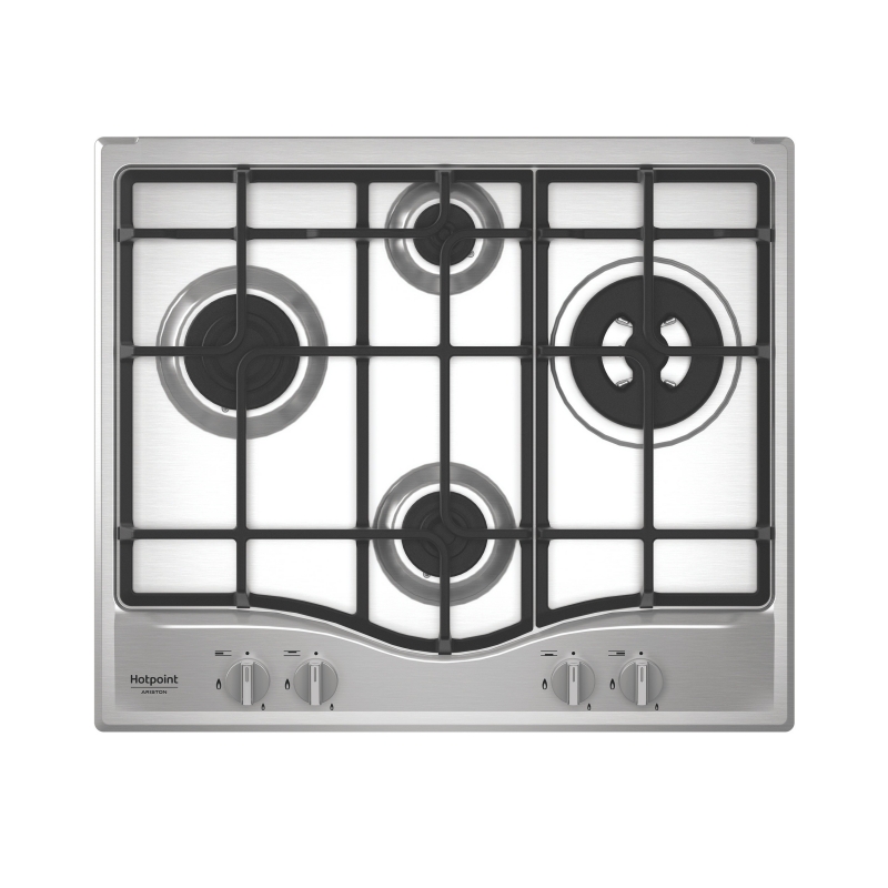 Hotpoint PCN R641N T IX HA Acero inoxidable Integrado 59 cm Encimera de gas 4 zona(s)