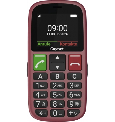 Gigaset GL30 5,59 cm (2.2") 106 g Rouge Téléphone pour seniors