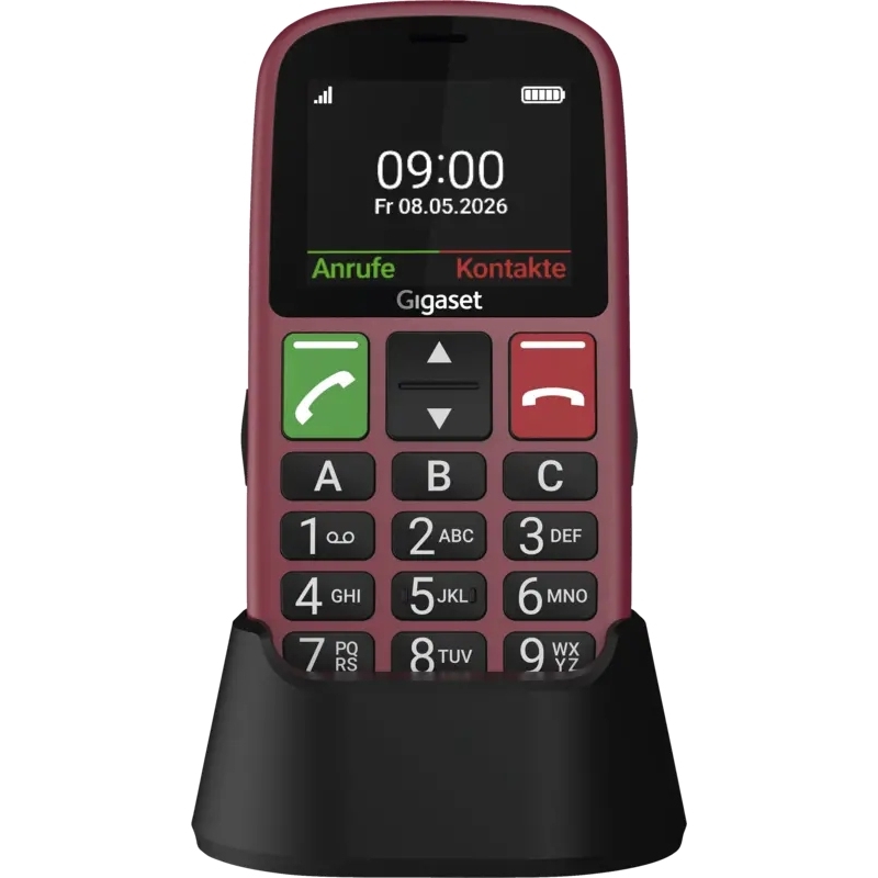 Gigaset GL30 5,59 cm (2.2") 106 g Rot Seniorentelefon