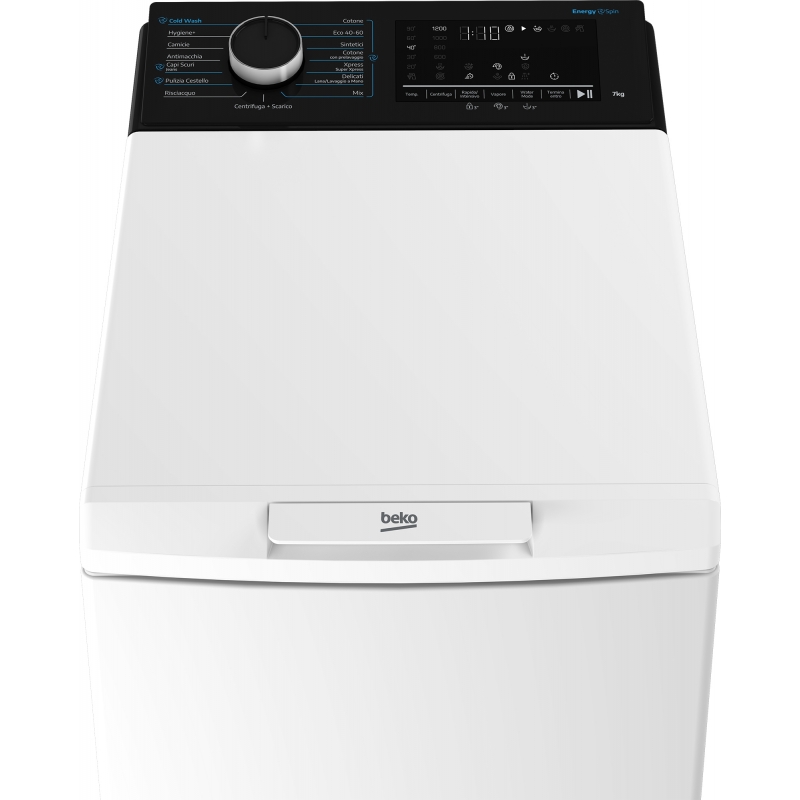 Beko b100 BTLSPIN 76DB IT machine à laver Charge par dessus 7 kg 1200 tr min Blanc
