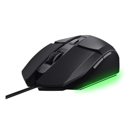 Trust GXT121 FELOX+ mouse Gaming Mano destra USB tipo A Ottico 10000 DPI