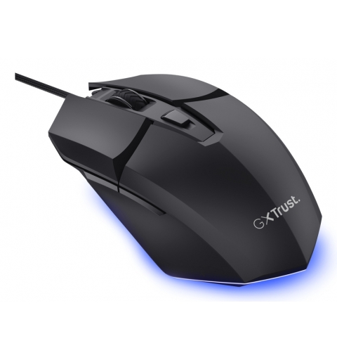 Trust GXT121 FELOX+ mouse Gaming Mano destra USB tipo A Ottico 10000 DPI