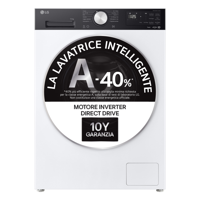 LG F4NX5013TKC washing machine Front-load 13 kg 1400 RPM White