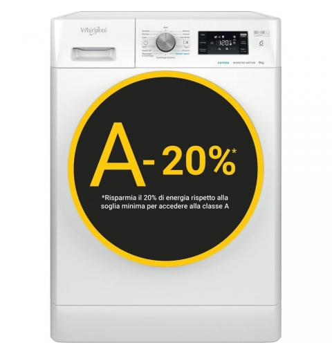 Whirlpool FFB EP 9148 BS IT machine à laver Charge avant 9 kg 1300 tr min Blanc
