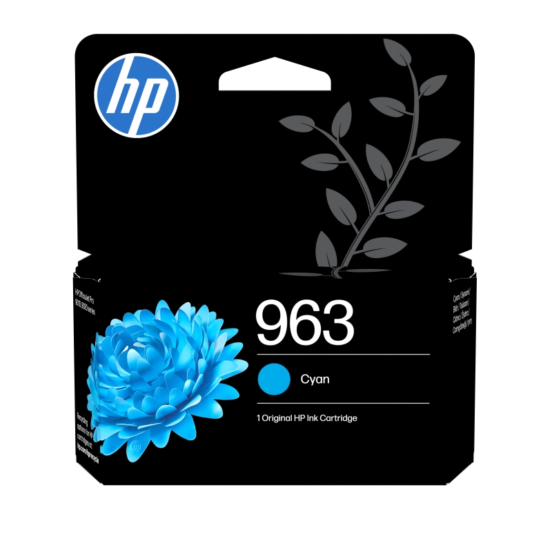 HP Cartucho de tinta Original 963 cian