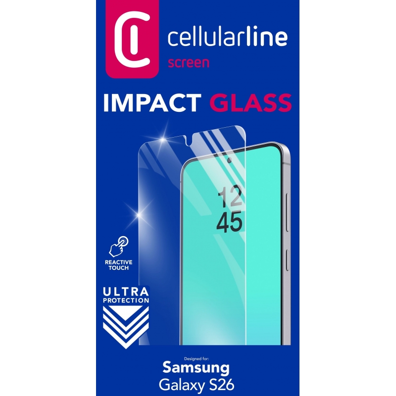 Cellularline Impact Glass - Galaxy S26