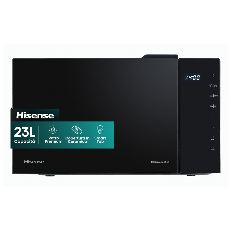 Hisense H23MOBS5H4 micro-onde Noir Micro-onde simple Comptoir 23 L 800 W