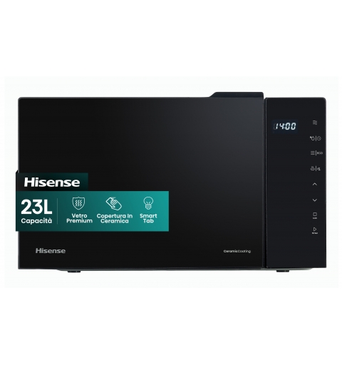 Hisense H23MOBS5H4 microwave Black Solo microwave Countertop 23 L 800 W