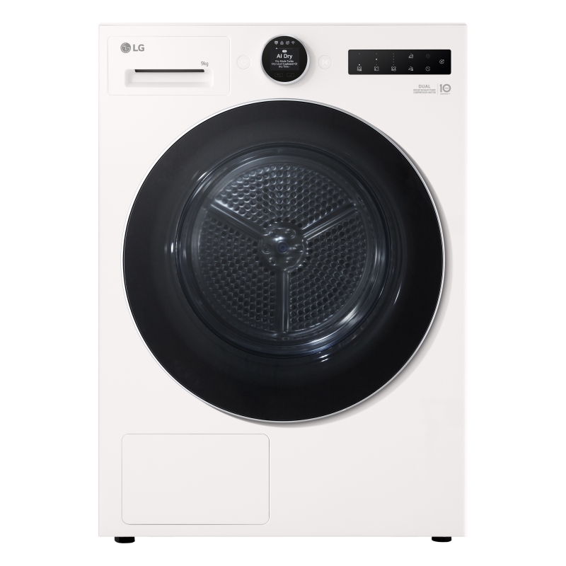 LG RHX9009TWC tumble dryer Freestanding Front-load 9 kg White