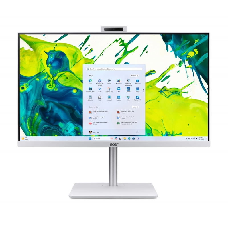 Acer Aspire DQ.BX7ET.003 PC tout en un station de travail Intel Core Ultra 5 115U 68,6 cm (27") 1920 x 1080 pixels PC
