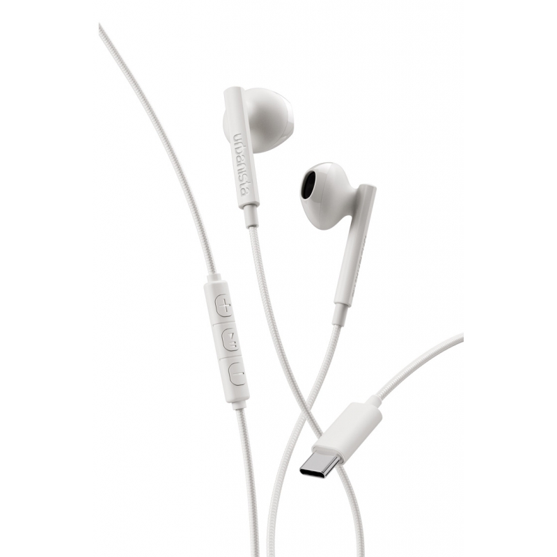 Urbanista San Francisco 2 Auriculares Alámbrico Dentro de oído Llamadas Música USB Tipo C Blanco