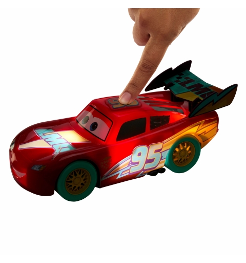 Disney Pixar Cars Disney And Pixar Cars Race to Celebrate Lights & Sounds Lightning McQueen, Large-Scale Toy Vehicle