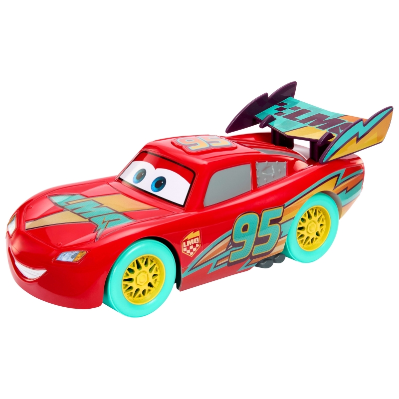 Disney Pixar Cars Rennen zur Feier Lightning McQueen mit Lichtern und Geräuschen, großes Spielfahrzeug