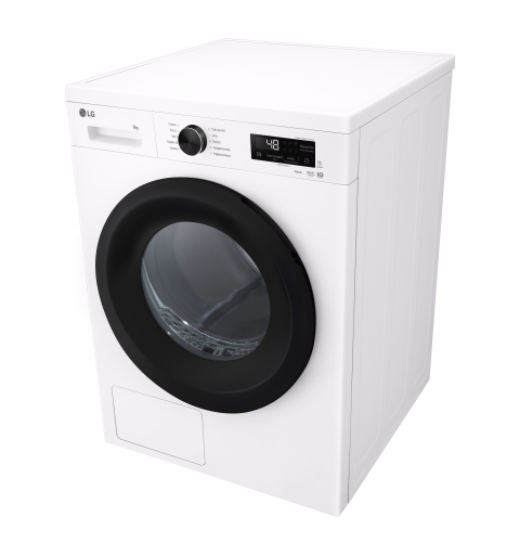LG RNX1009NWK tumble dryer Freestanding Front-load 9 kg White
