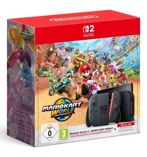 Nintendo Switch 2 & Mario Kart World portable game console 20.1 cm (7.9") 256 GB Touchscreen Wi-Fi Black